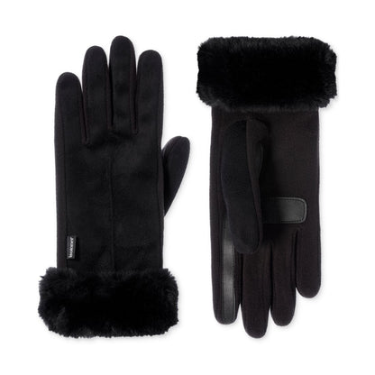 Isotoner Signature Women's Mya smartDRI Faux-Fur Cuff Gloves