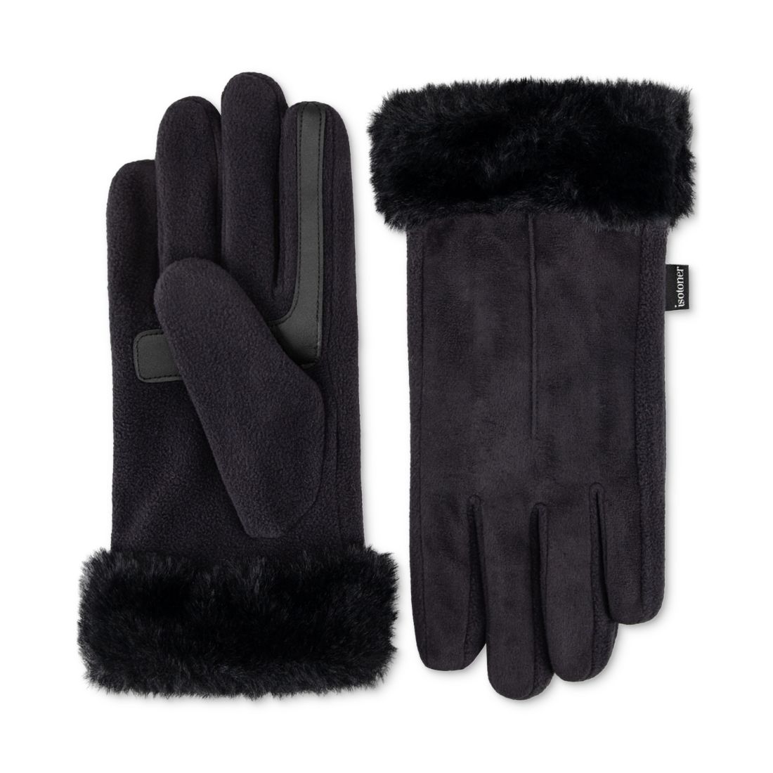 Isotoner Signature Women's Mya smartDRI Faux-Fur Cuff Gloves
