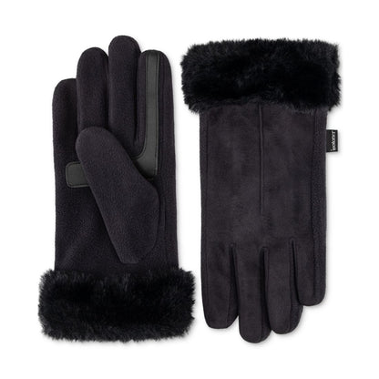 Isotoner Signature Women's Mya smartDRI Faux-Fur Cuff Gloves