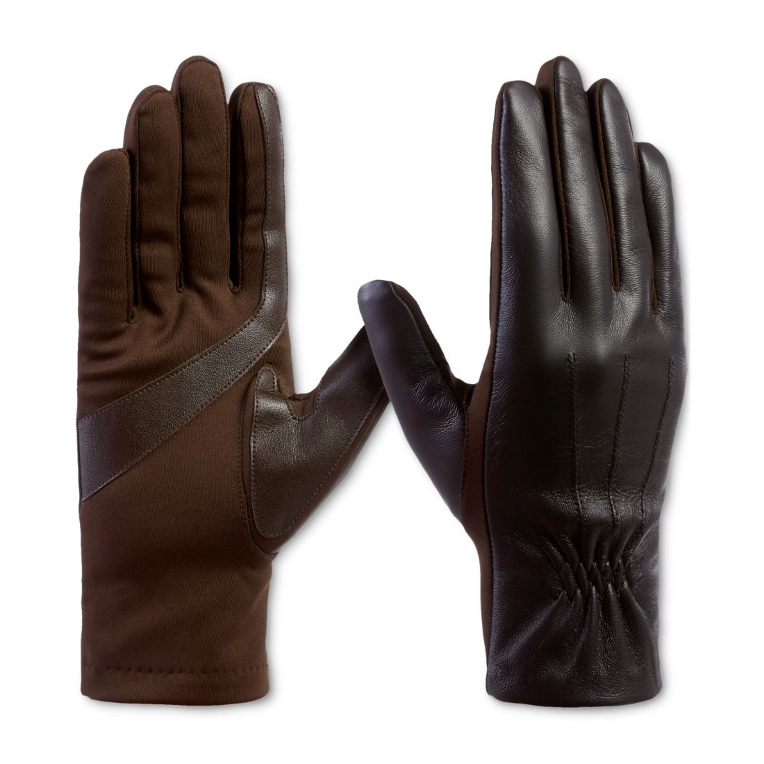 Isotoner Signature Women's Stretch Leather Touchscreen Gloves