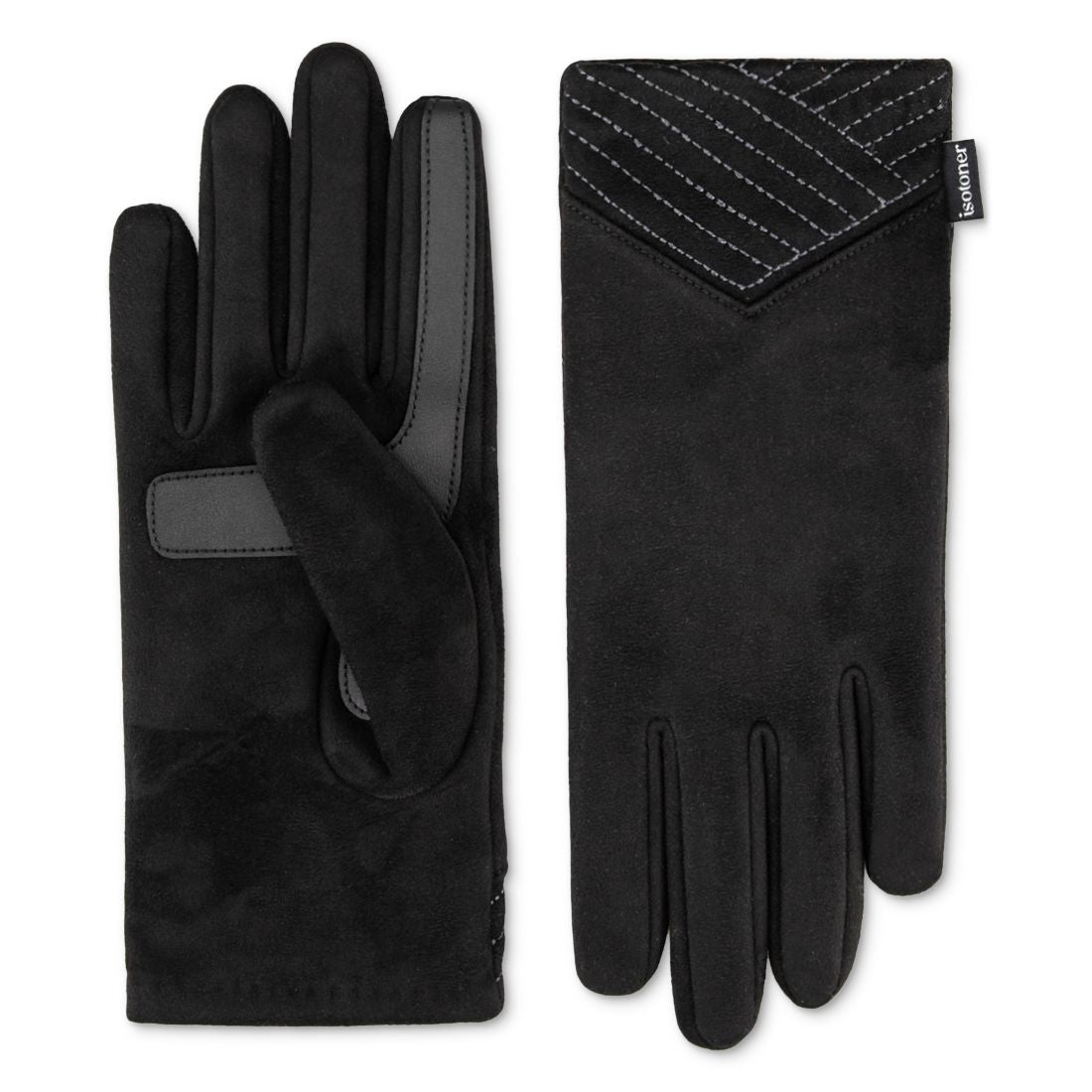Isotoner Signature Women's Stretch Microsuede Gloves with SmarDRI and SmarTouch