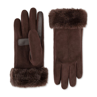 Isotoner Signature Women's Mya smartDRI Faux-Fur Cuff Gloves
