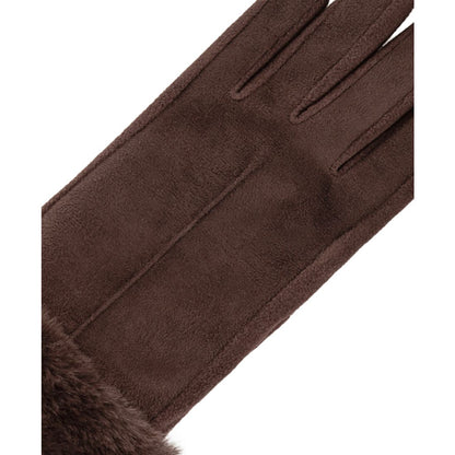 Isotoner Signature Women's Mya smartDRI Faux-Fur Cuff Gloves