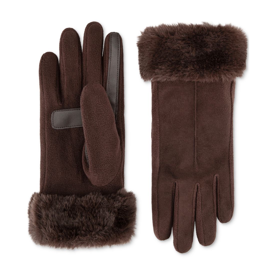 Isotoner Signature Women's Mya smartDRI Faux-Fur Cuff Gloves