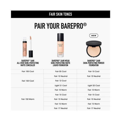 Barepro 24HR Skin Perfecting Talc-Free Matte Powder Foundation