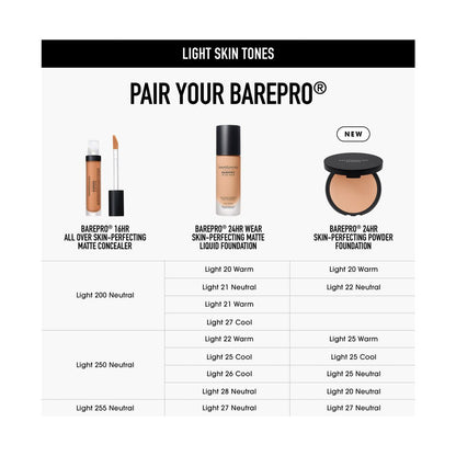 Barepro 24HR Skin Perfecting Talc-Free Matte Powder Foundation