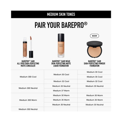Barepro 24HR Skin Perfecting Talc-Free Matte Powder Foundation