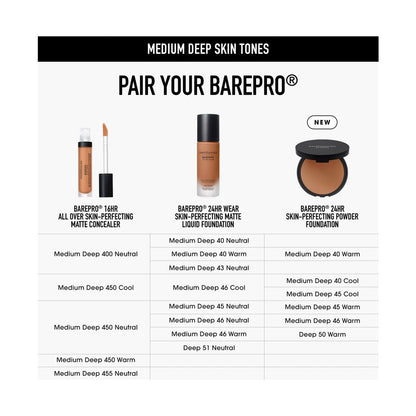 Barepro 24HR Skin Perfecting Talc-Free Matte Powder Foundation