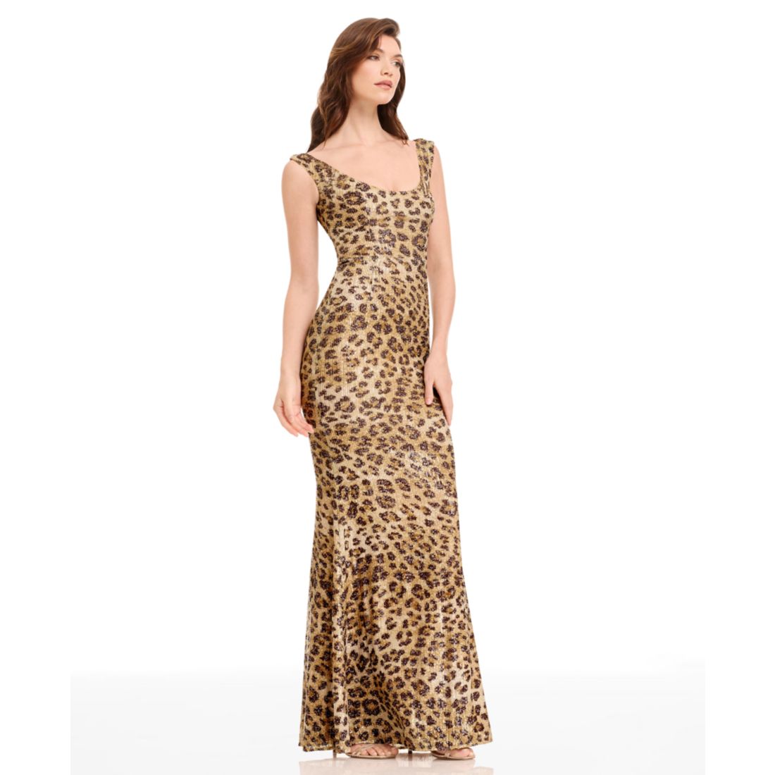 Dress the Population Women's Josie Scoop-Neck Gown