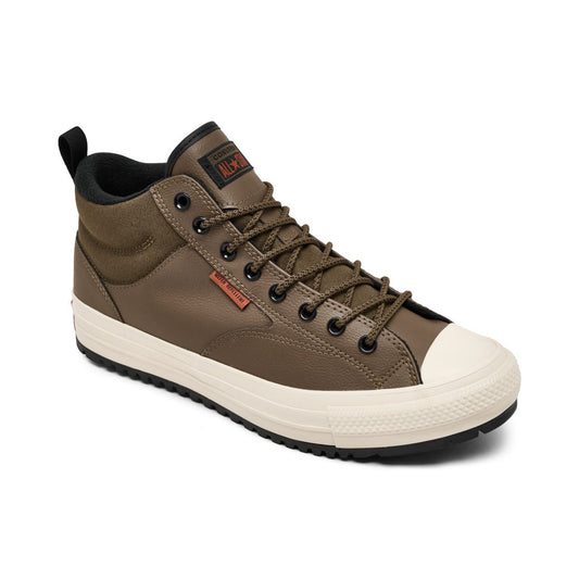 Converse Men's Chuck Taylor All Star Malden Street Mid Waterproof Casual Boots from Finish Line - Brown, Black
