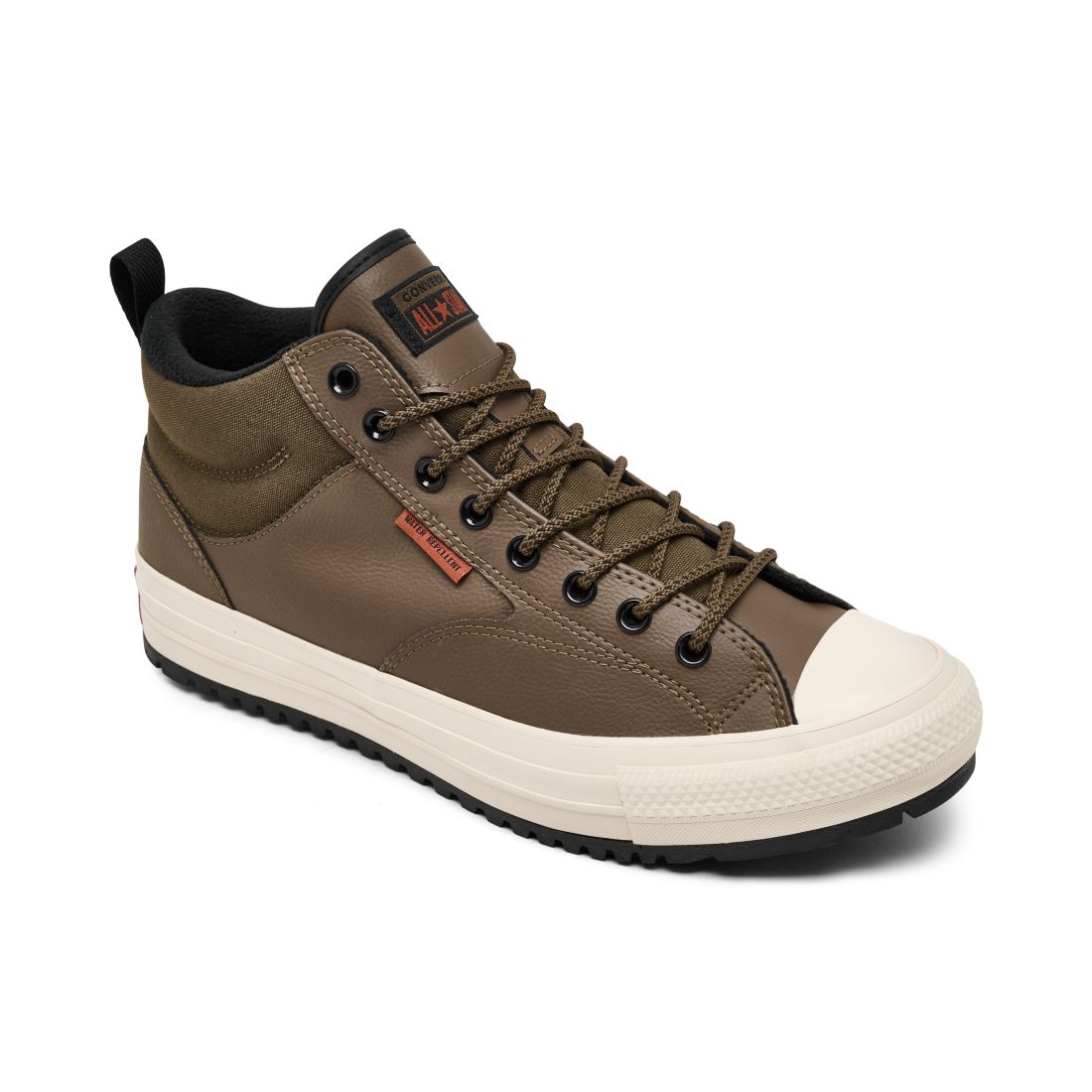Converse Men's Chuck Taylor All Star Malden Street Mid Waterproof Casual Boots from Finish Line - Brown, Black
