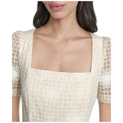 Vince Camuto Women's Novelty Square Neck Dress