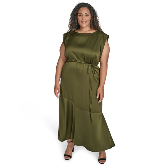 Vince Camuto Plus Size Cap Sleeve Midi Dress