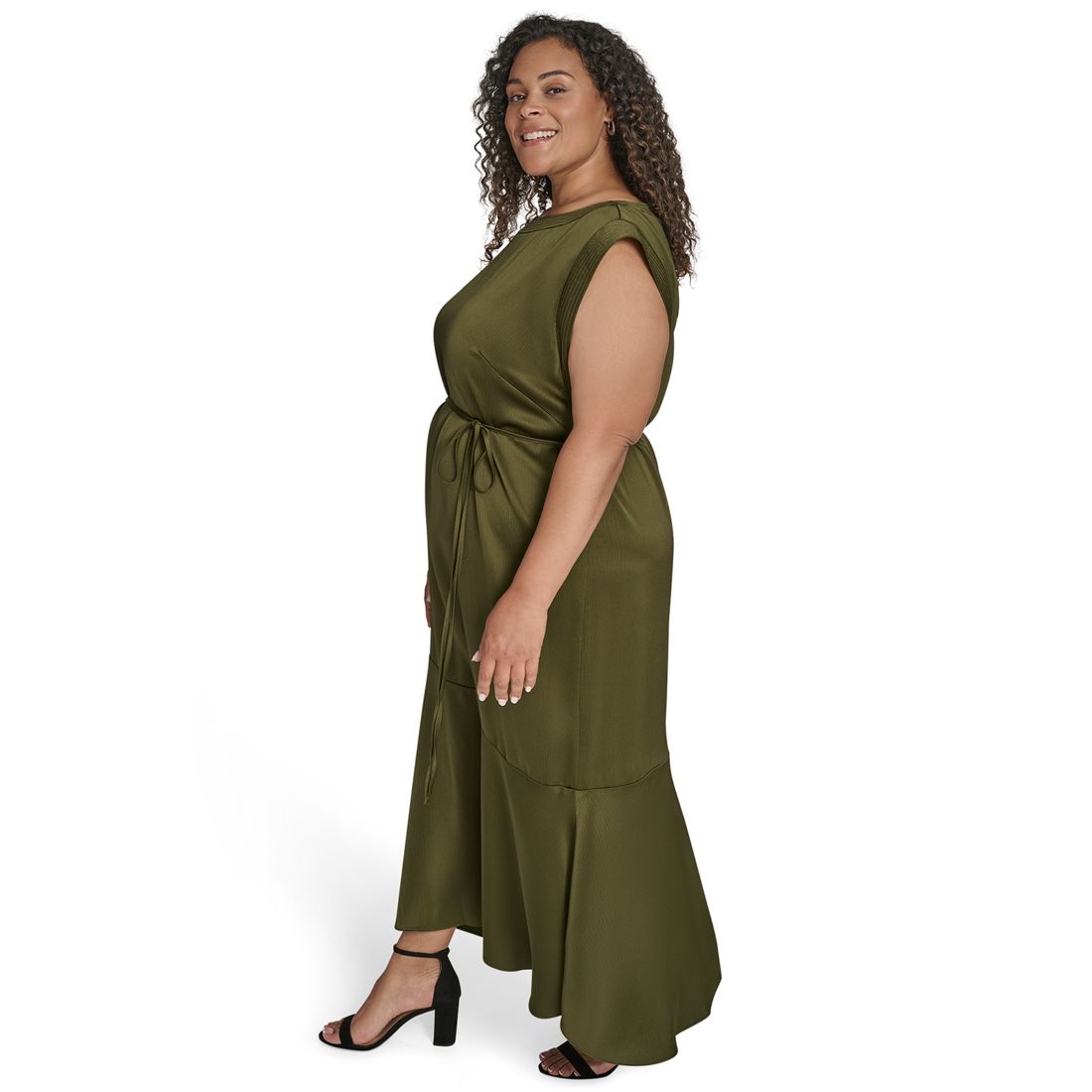Vince Camuto Plus Size Cap Sleeve Midi Dress