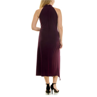 Taylor Women's Ruched Halter Neck Dress