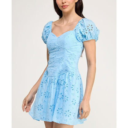 Violet Weekend Juniors' Corset Drop Waist Fit & Flare Dress