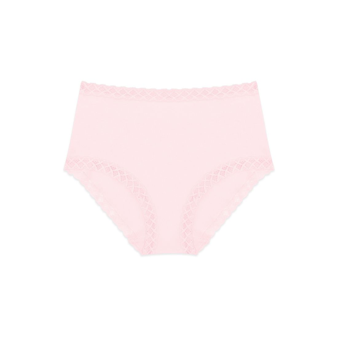 Natori Bliss Lace-Trim High Rise Cotton Brief 755058