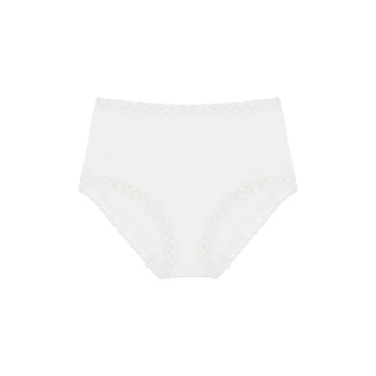 Natori Bliss Lace-Trim High Rise Cotton Brief 755058