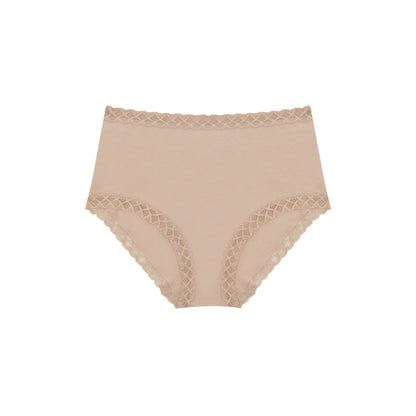 Natori Bliss Lace-Trim High Rise Cotton Brief 755058