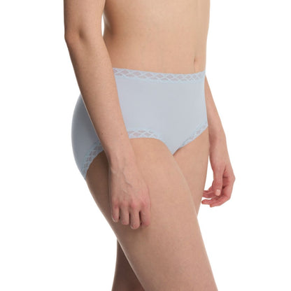 Natori Bliss Lace-Trim High Rise Cotton Brief 755058