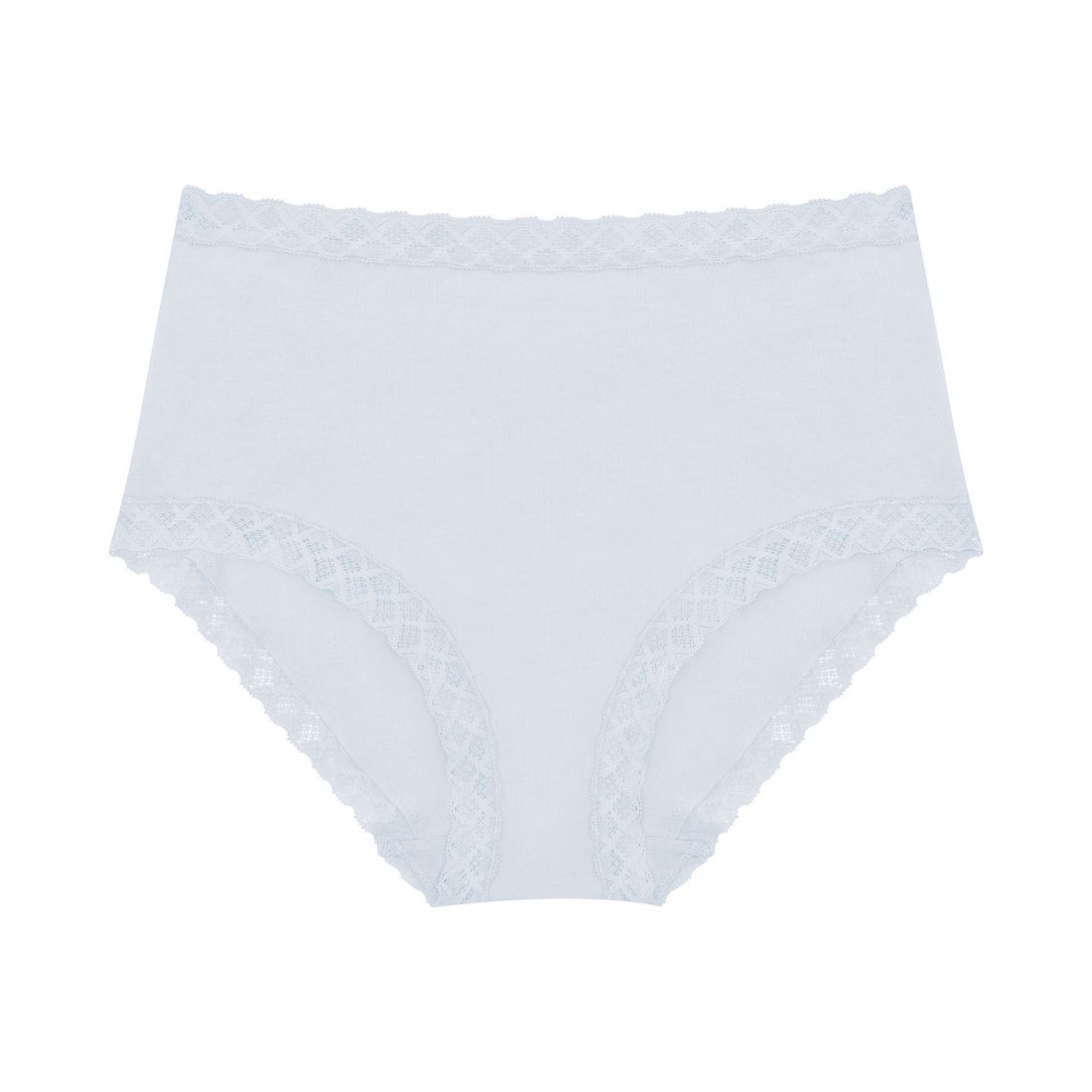 Natori Bliss Lace-Trim High Rise Cotton Brief 755058