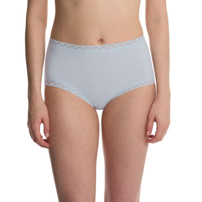 Natori Bliss Lace-Trim High Rise Cotton Brief 755058