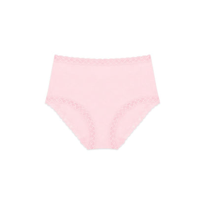 Natori Bliss Lace-Trim High Rise Cotton Brief 755058