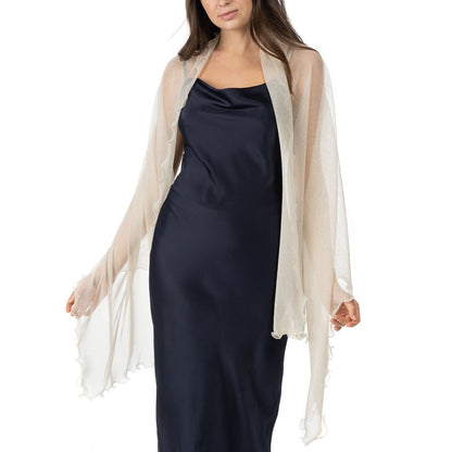 I.n.c. International Concepts Ruffle-Edge Metallic Evening Wrap, Created for Macy's