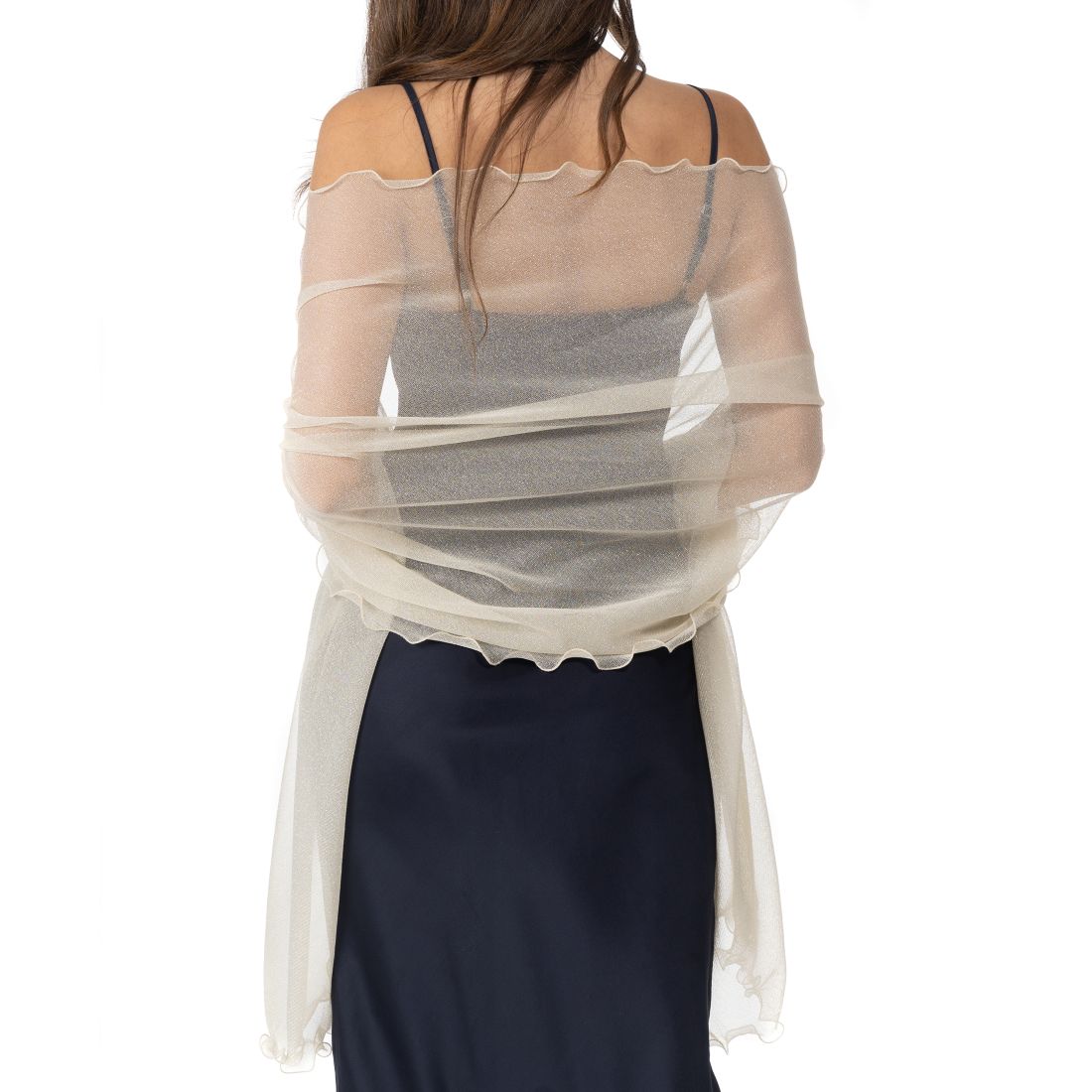 I.n.c. International Concepts Ruffle-Edge Metallic Evening Wrap, Created for Macy's