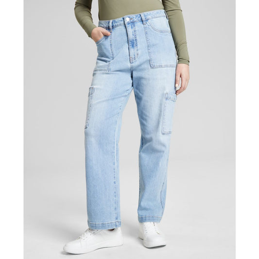And Now This Women's High Rise Utility Denim Jeans