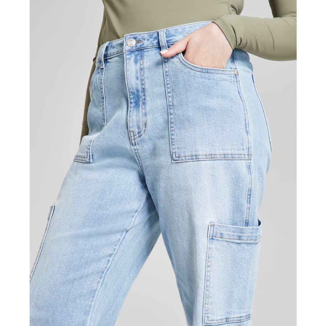 And Now This Women's High Rise Utility Denim Jeans