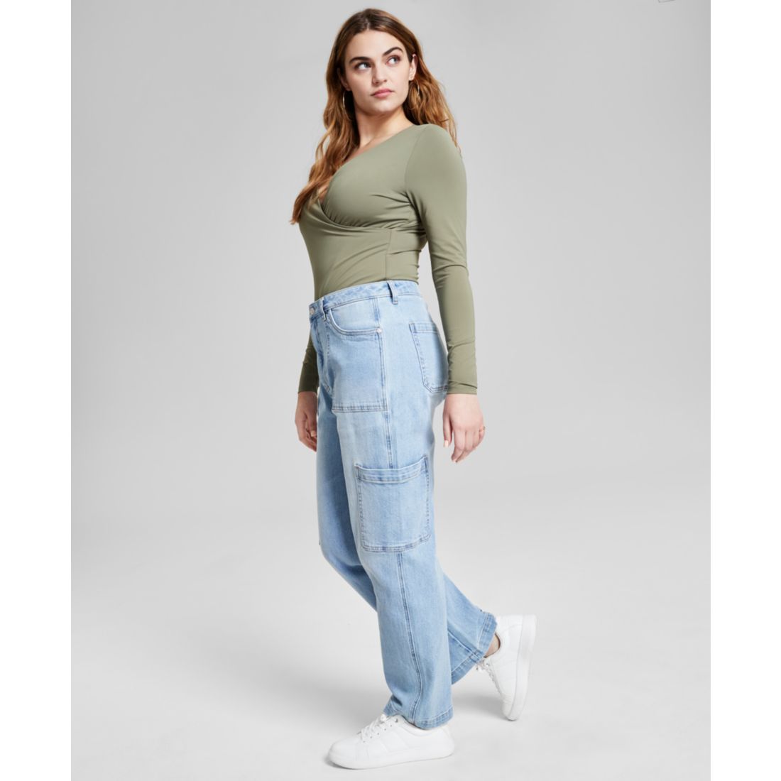 And Now This Women's High Rise Utility Denim Jeans