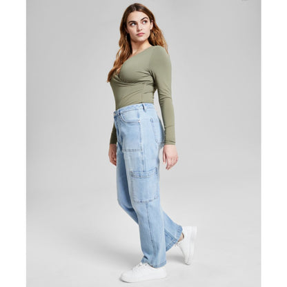 And Now This Women's High Rise Utility Denim Jeans