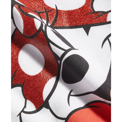 Disney Little Girls Crew Neck Short Sleeve Minnie Mouse Tee