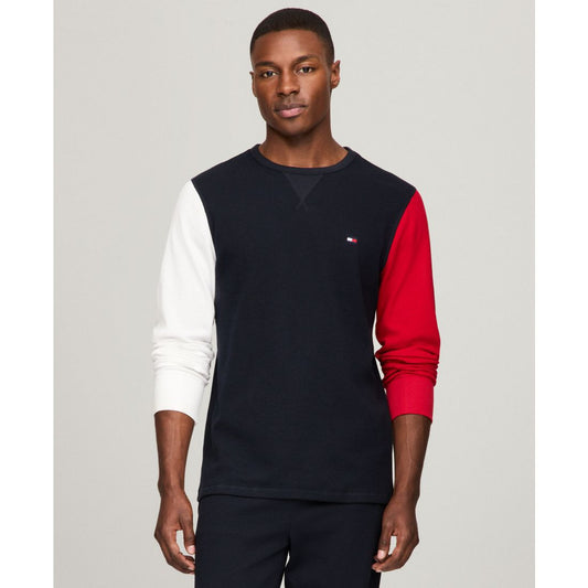 Tommy Hilfiger Men's Thermal Logo Long-Sleeve Pajama Shirt