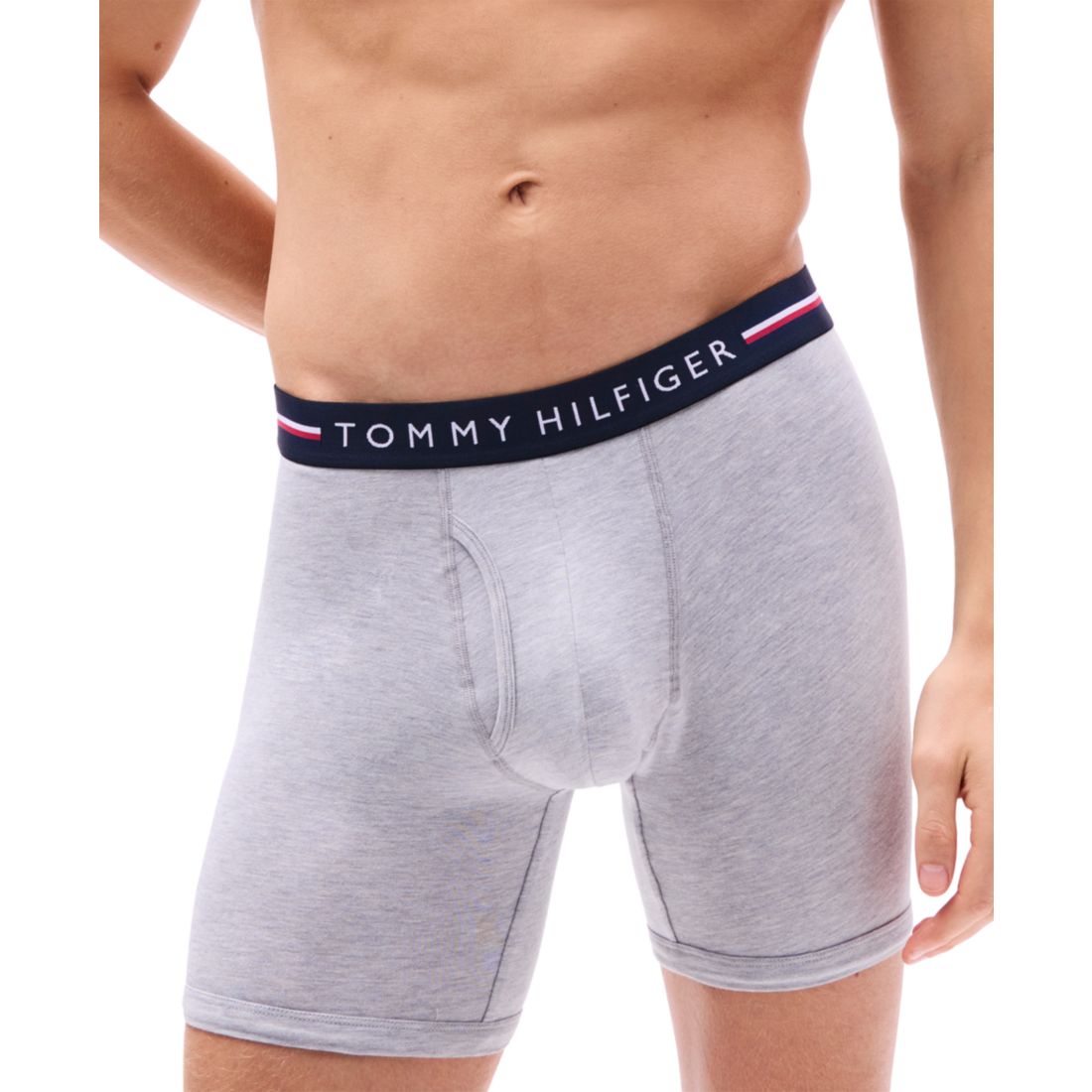 Tommy Hilfiger Men's 3-Pack All Day Comfort Boxer Briefs - Desert Sky/ Grey Heather/desert Sky