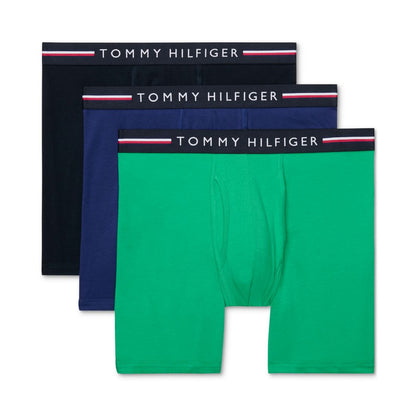 Tommy Hilfiger Men's 3-Pack All Day Comfort Boxer Briefs - Desert Sky/ Grey Heather/desert Sky