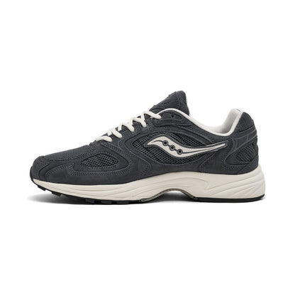 Saucony Men's and Women's Grid Jazz 9 Suede Casual Sneakers from Finish Line - Graphite, Cream