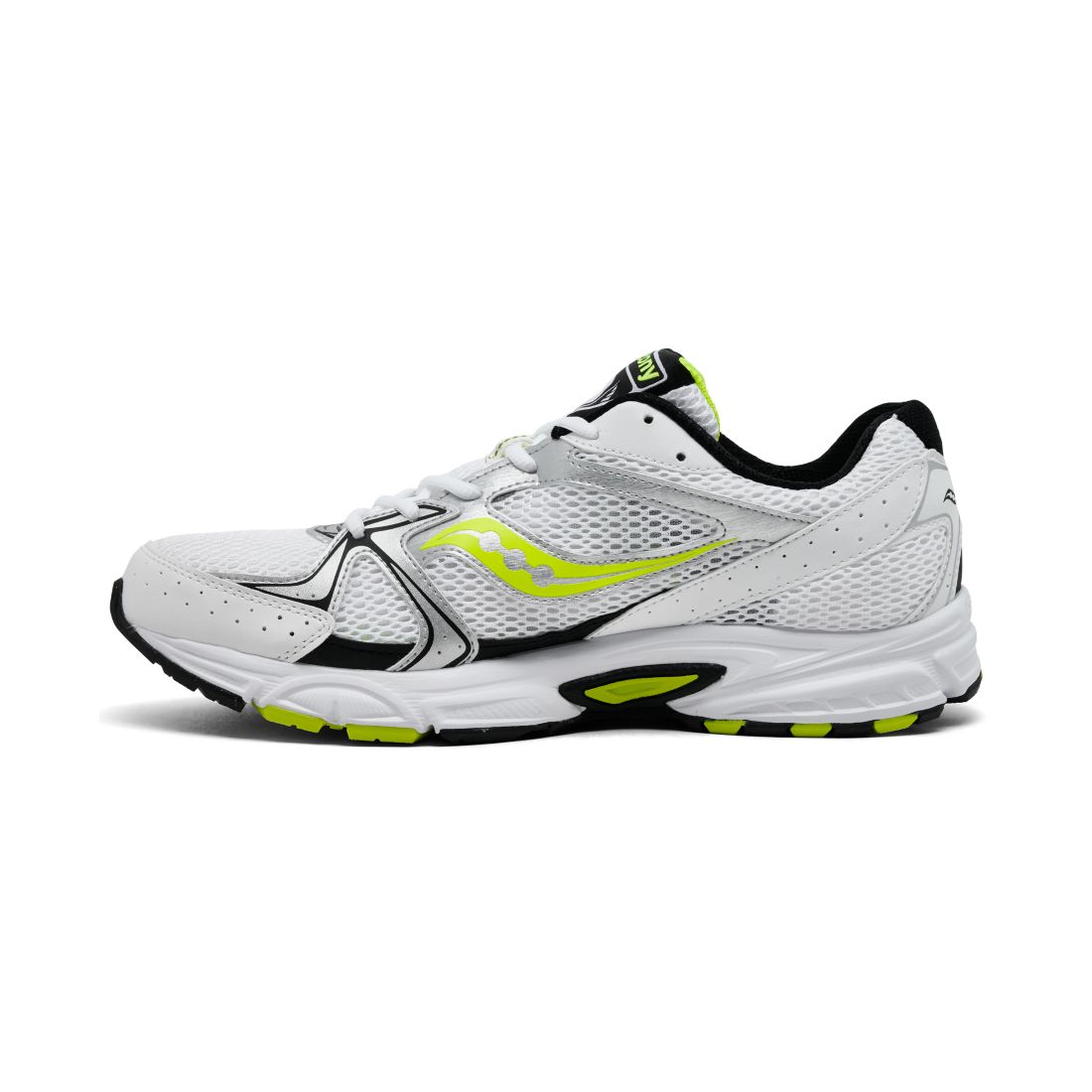 Saucony Men's and Women's Ride Millennium Casual Sneakers from Finish Line - White, Silver, Yellow