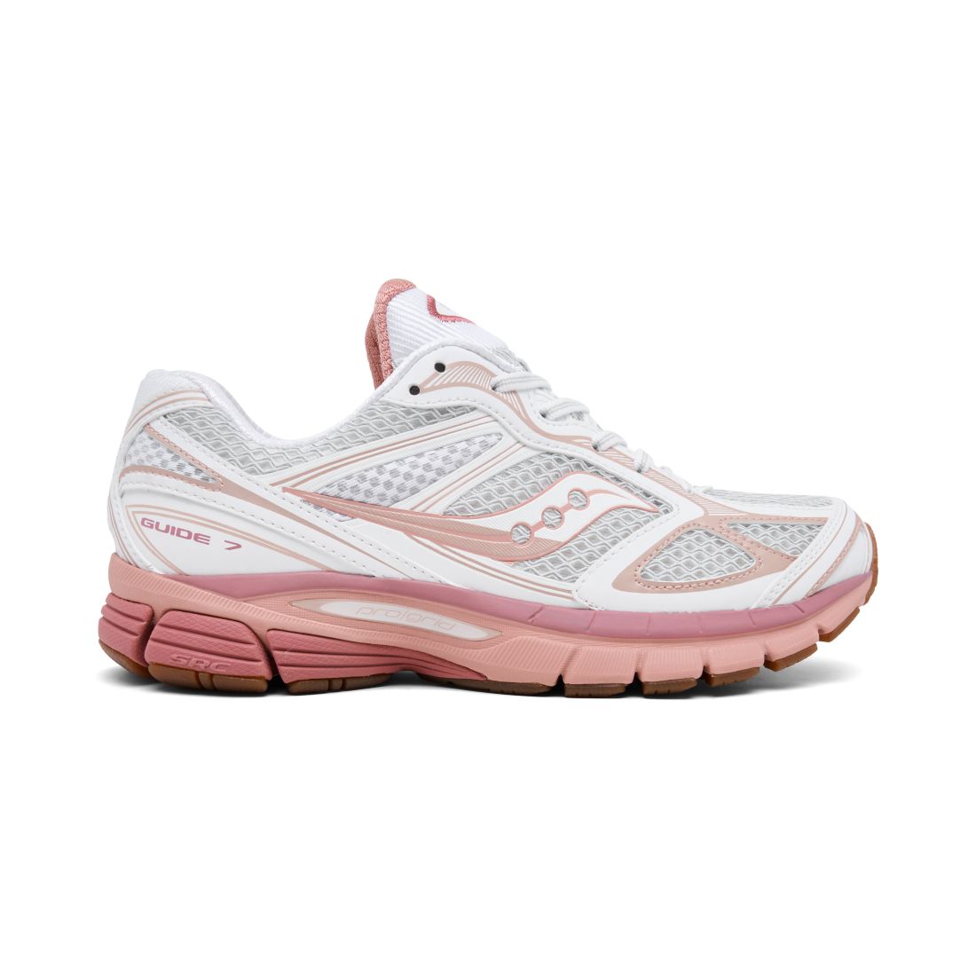 Saucony Men's and Women's ProGrid Guide 7 Running Sneakers from Finish Line - White, Peach