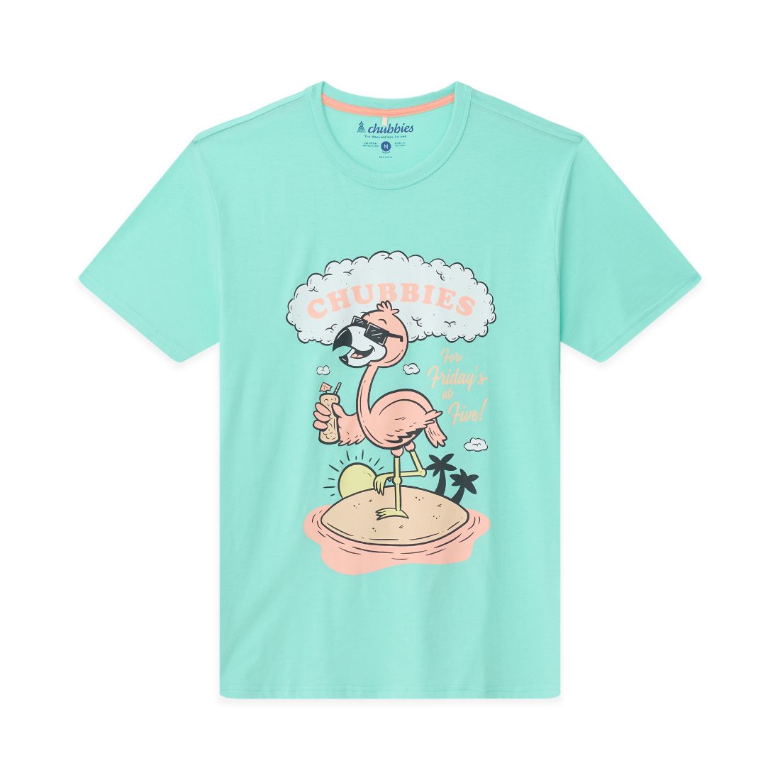 Chubbies Men's The Ain't No Worry Crewneck Graphic T-Shirt