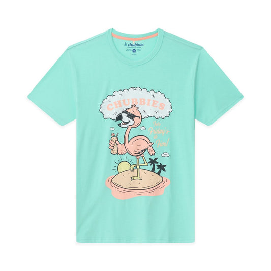 Chubbies Men's The Ain't No Worry Crewneck Graphic T-Shirt