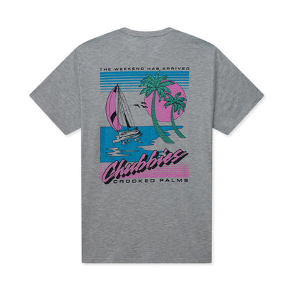 Chubbies Men's The Crooked Palms Crewneck Graphic T-Shirt