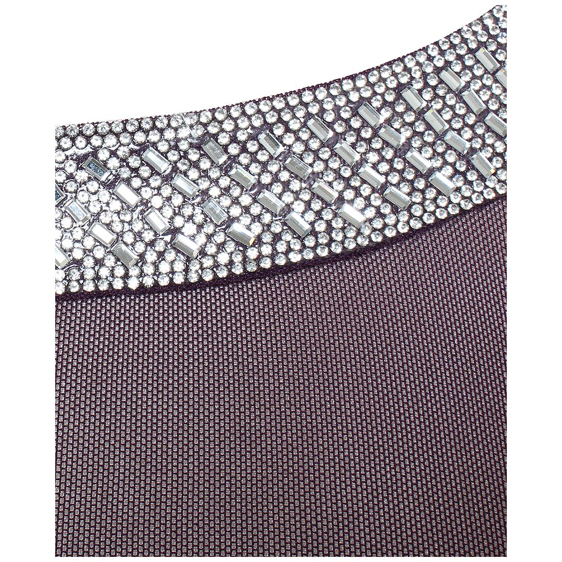 Alex Evenings Women's Embellished-Neck Side-Ruched Illusion Dress