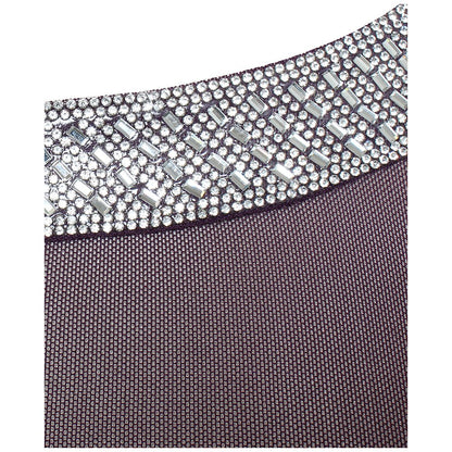 Alex Evenings Women's Embellished-Neck Side-Ruched Illusion Dress