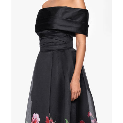 Betsy & Adam Women's Off-The-Shoulder Floral Print Dress