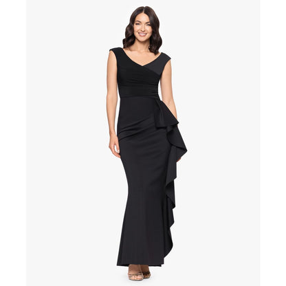 Betsy & Adam Women's Sleeveless V-Neck Dress