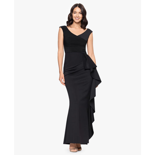Betsy & Adam Women's Sleeveless V-Neck Dress