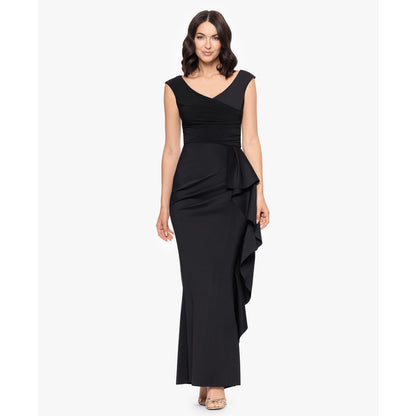 Betsy & Adam Women's Sleeveless V-Neck Dress