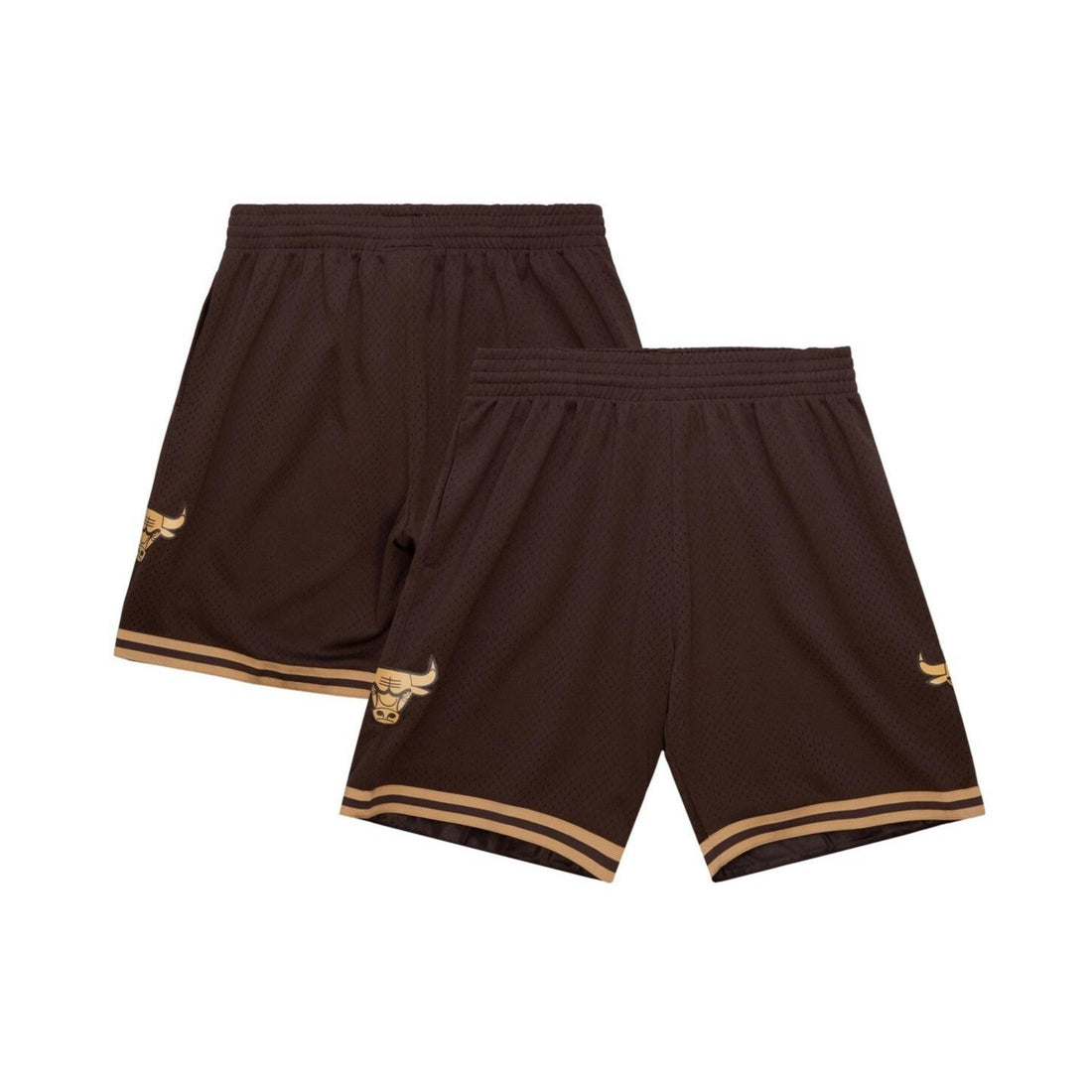 Mitchell & Ness Men's Brown Chicago Bulls 1997-98 Hardwood Classics Lux Swingman Shorts